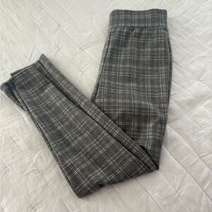 The Loft Women Gray Plaid Pants